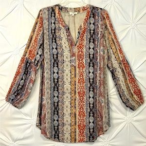 Umgee Women’s Boahop Sleeve Boho Tunic Dress- small